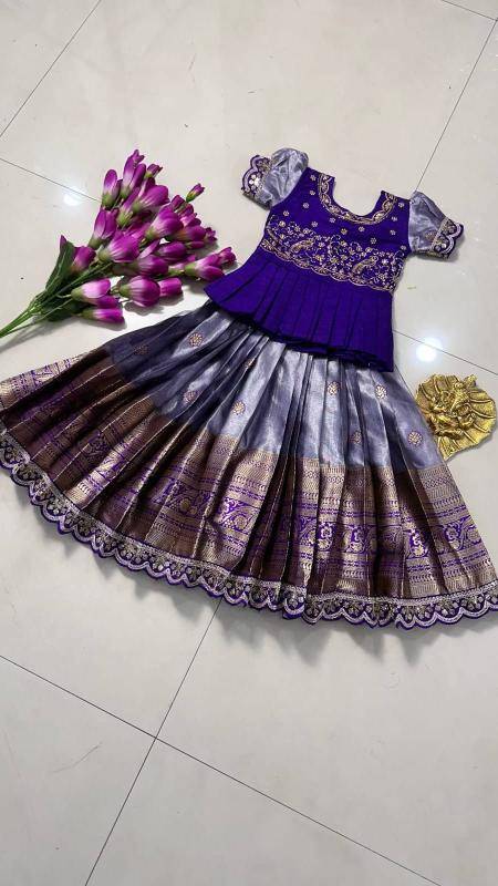 NEW LAUNCING KIDS LEHENGA CHOLI simmer Wholesale kids boutique clothing